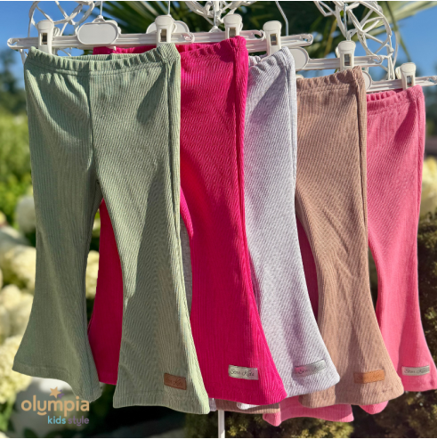 Spodnie PRĄŻEK DZWONY mix kolor