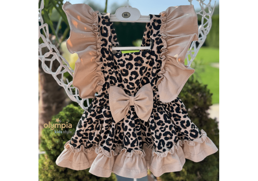 Komplet niemowlęcy bawełniany – body + bloomersy z szelkami | Bezpieczny dla Dziecka| OLYMPIA KIDS STYLE