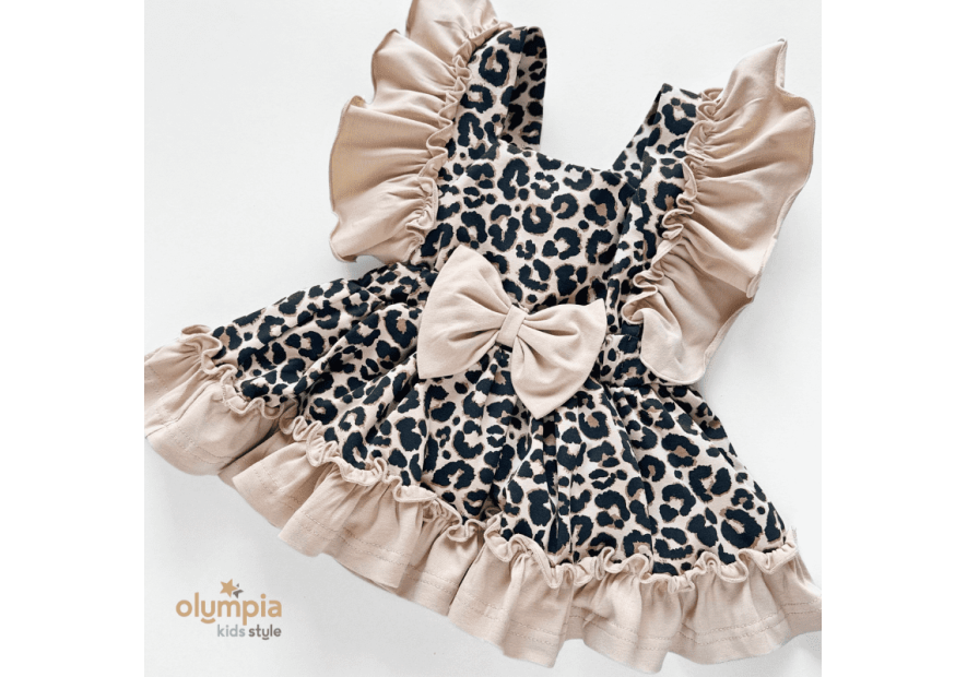 Komplet niemowlęcy bawełniany – body + bloomersy z szelkami | Bezpieczny dla Dziecka| OLYMPIA KIDS STYLE