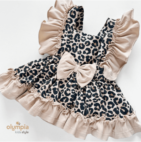 Komplet niemowlęcy bawełniany – body + bloomersy z szelkami | Bezpieczny dla Dziecka| OLYMPIA KIDS STYLE