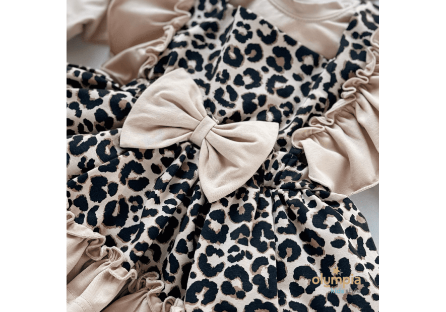 Komplet niemowlęcy bawełniany – body + bloomersy z szelkami | Bezpieczny dla Dziecka| OLYMPIA KIDS STYLE