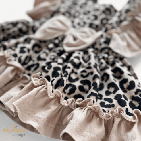 Komplet niemowlęcy bawełniany – body + bloomersy z szelkami | Bezpieczny dla Dziecka| OLYMPIA KIDS STYLE