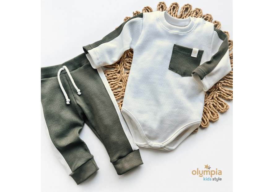 Komplet chłopięcy Body i spodnie | OLYMPIA KIDS STYLE