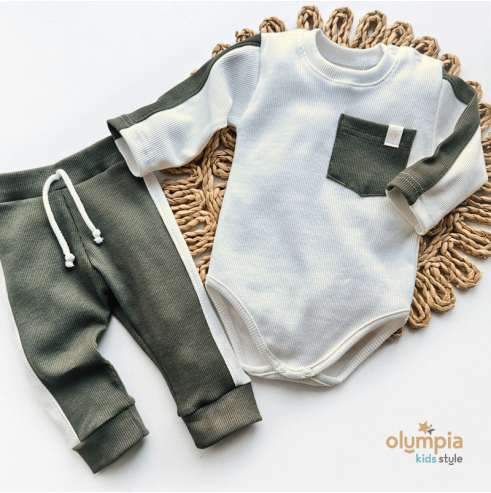 Komplet chłopięcy Body i spodnie | OLYMPIA KIDS STYLE