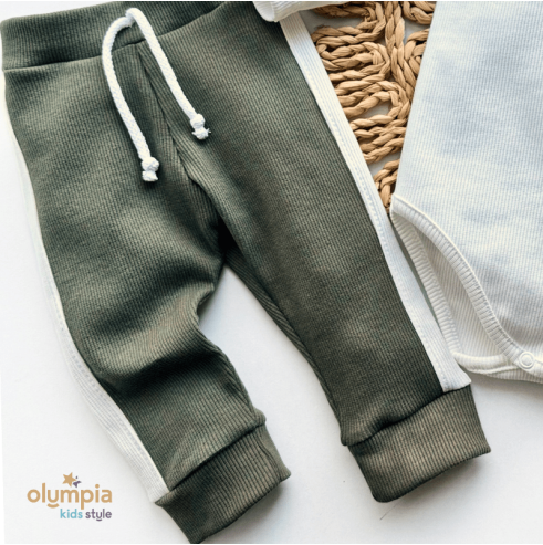 Komplet chłopięcy Body i spodnie | OLYMPIA KIDS STYLE