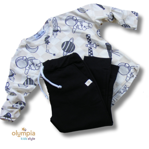 Komplet chłopięcy bluzka i spodnie KOSMOS
