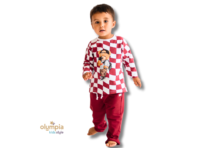 Komplet chłopięcy bluzka i spodnie TEDDY | olympia kids style