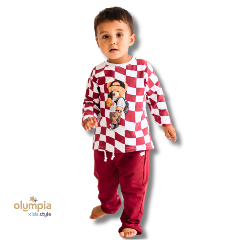 Komplet chłopięcy bluzka i spodnie TEDDY | olympia kids style