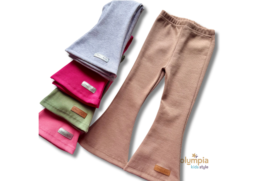 Spodnie PRĄŻEK DZWONY mix kolor