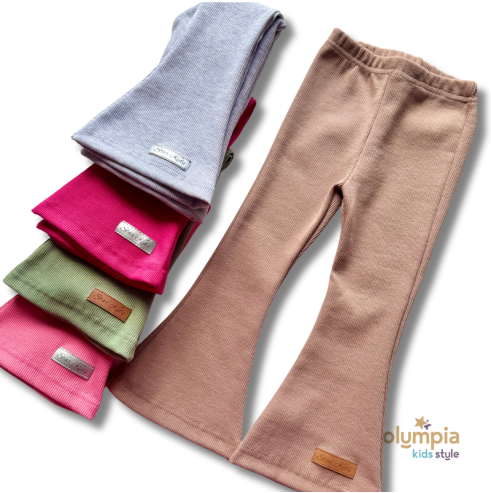 Spodnie PRĄŻEK DZWONY mix kolor