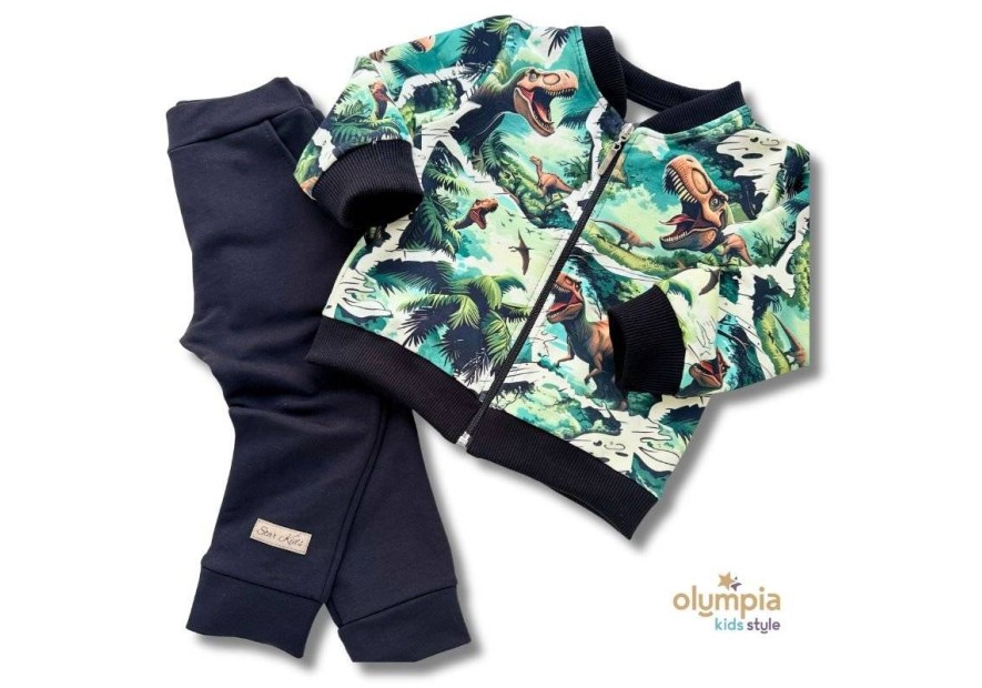 Bawełniany dres dla chłopca - Super styl w dobrej cenie- OLYMPIA KIDS