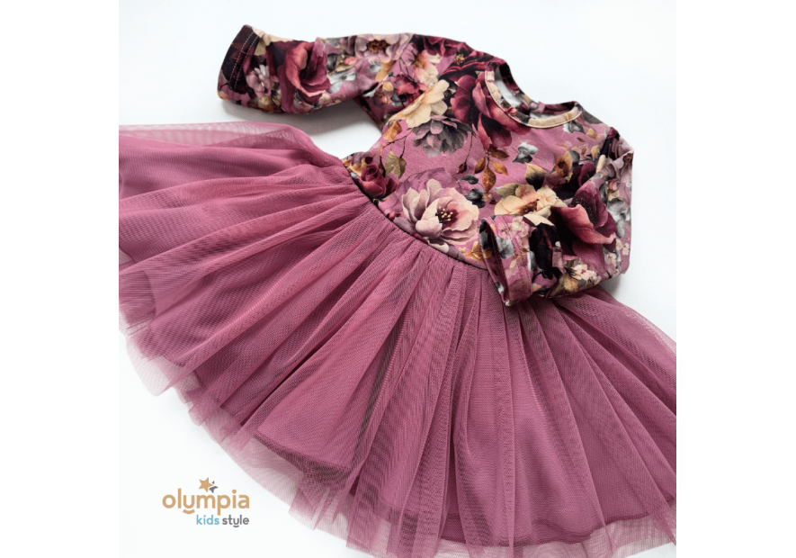 Sukienka dla dziewczynki BURGUNDIA - Gamex