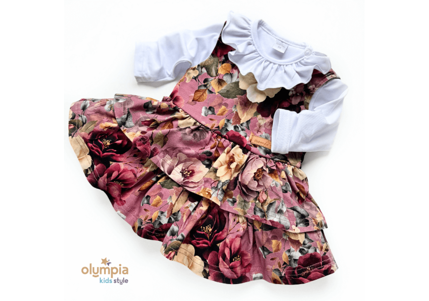 białe body z falbanka i princeska z kokarda - gamex