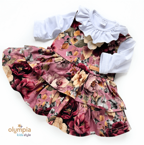 białe body z falbanka i princeska z kokarda - gamex