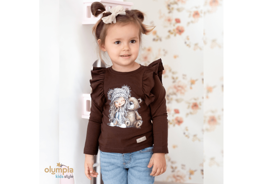 Bluzka dziecięca z falbankami | OLYMPIA KIDS STYLE