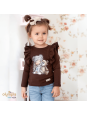 Bluzka dziecięca z falbankami | OLYMPIA KIDS STYLE