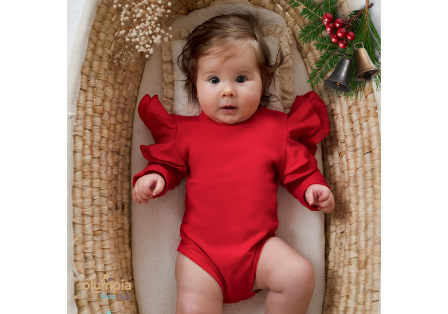 Body dziecięce z dużymi  falbankami | OLYMPIA KIDS STYLE
