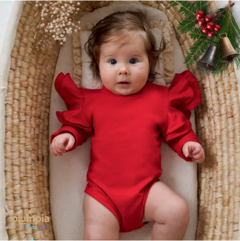 Body dziecięce z dużymi  falbankami | OLYMPIA KIDS STYLE
