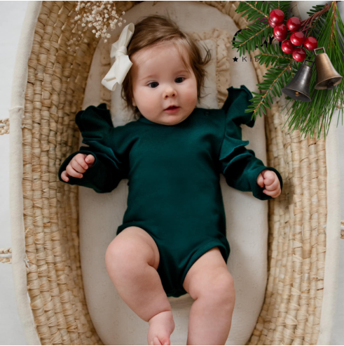 Body dziecięce z dużymi  falbankami | OLYMPIA KIDS STYLE