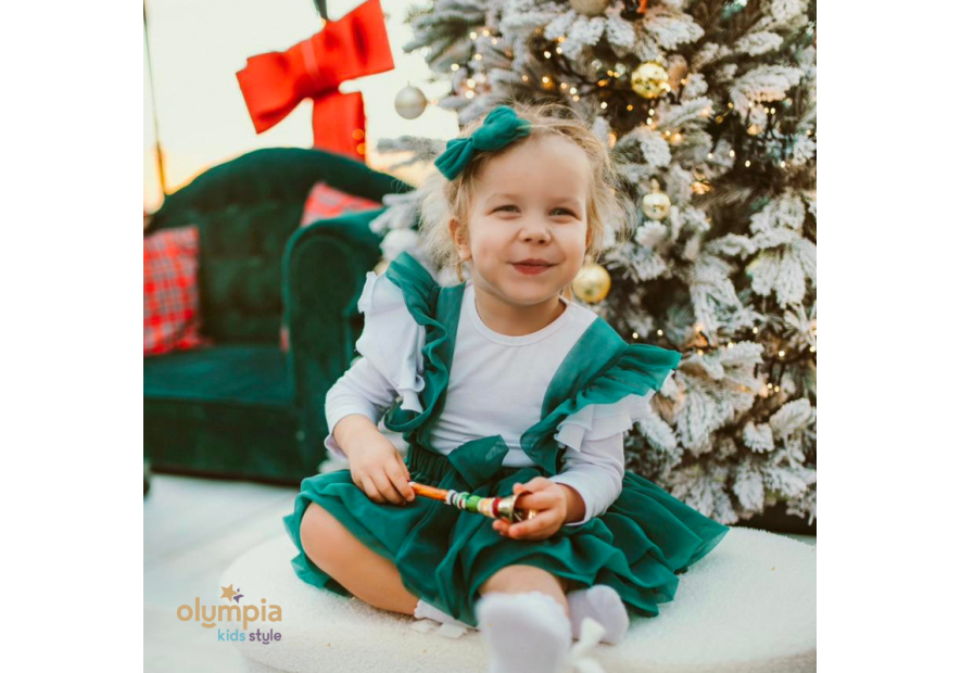 Spódniczka tiulowa na szelkach czerwona| Olympia kids style