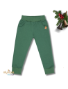 Spodnie dziecięce SLIM butelkowa zieleń