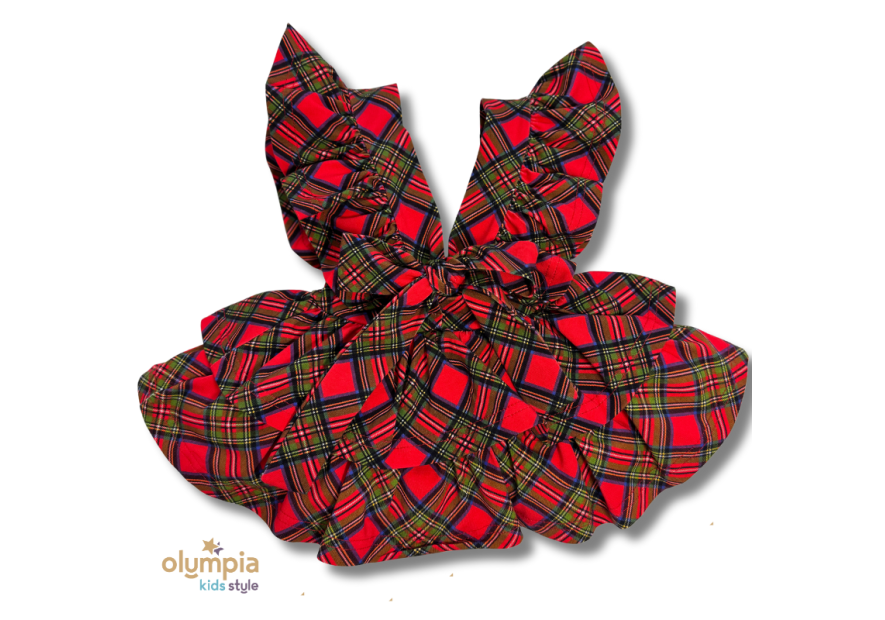 Komplet niemowlęcy bawełniany body+spódniczka z szelkami |Olympia kids style