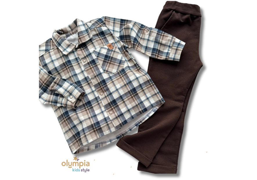 Komplet koszula i spodnie KRATA | OLYMPIA KIDS STYLE