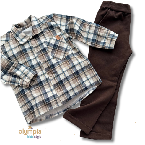 Komplet koszula i spodnie KRATA | OLYMPIA KIDS STYLE