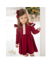 Sukienka dla dziewczynki KORONKA bordo