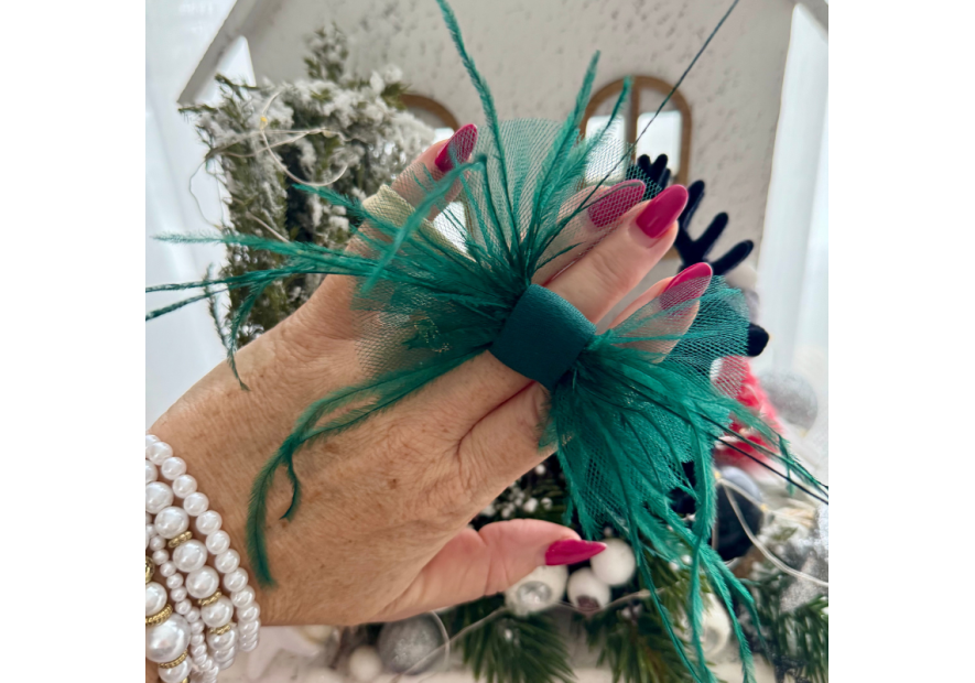 Sukienka PIÓRKO+GRATIS opaska | OLYMPIA KIDS STYLE