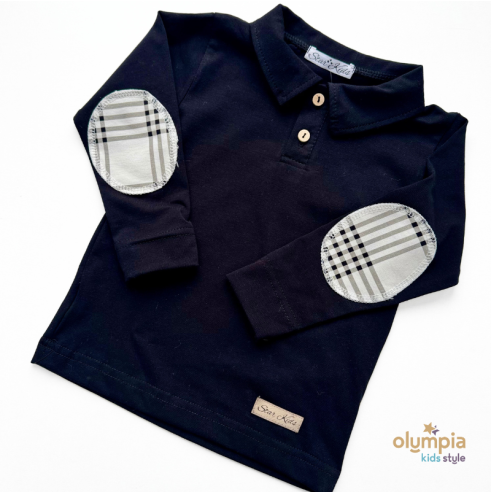 Komplet Bluzka z kołnierzem spodenkami | OLYMPIA KIDS STYLE