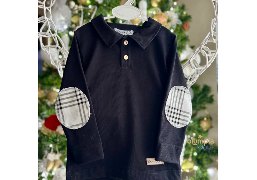 Komplet Bluzka z kołnierzem spodenkami | OLYMPIA KIDS STYLE