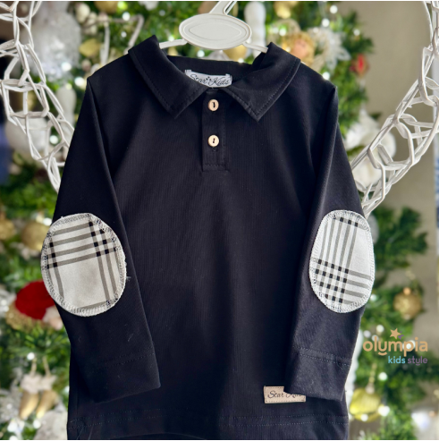 Komplet Bluzka z kołnierzem spodenkami | OLYMPIA KIDS STYLE