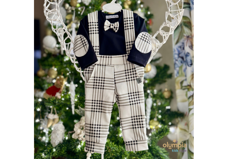 Bluzka z kołnierzem spodenkami | OLYMPIA KIDS STYLE