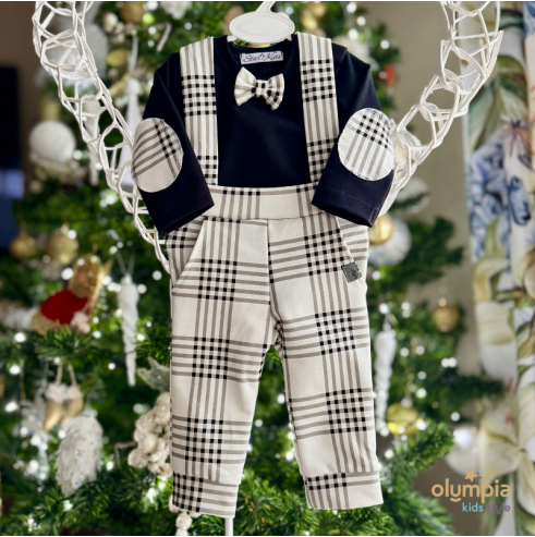 Bluzka z kołnierzem spodenkami | OLYMPIA KIDS STYLE