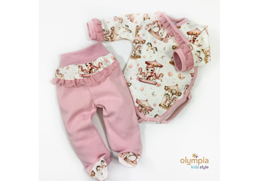 Body niemowlęce kopertowe i półśpioch | OLYMPIA KIDS STYLE