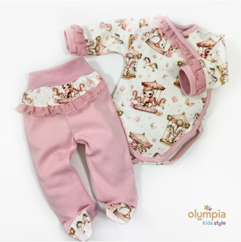 Body niemowlęce kopertowe i półśpioch | OLYMPIA KIDS STYLE