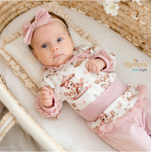 Body niemowlęce kopertowe i półśpioch | OLYMPIA KIDS STYLE