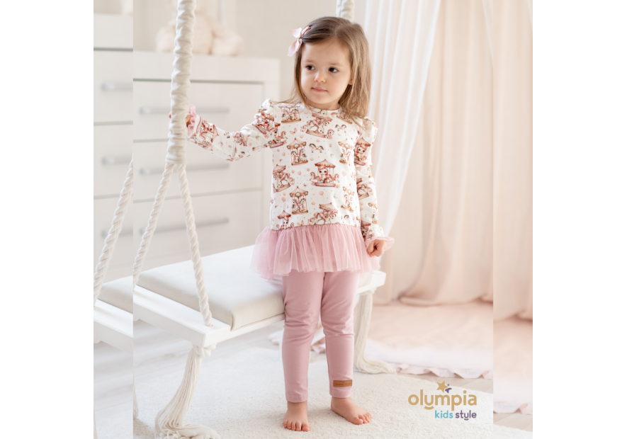 Tunika z tiulem i legginsy KARUZELA