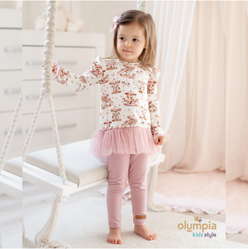 Tunika z tiulem i legginsy KARUZELA