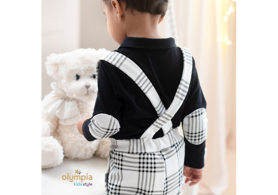 Bluzka z kołnierzem spodenkami | OLYMPIA KIDS STYLE
