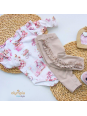 Komplet body niemowlęce z falbanką i spodenki |OLYMPIA KIDS STYLE