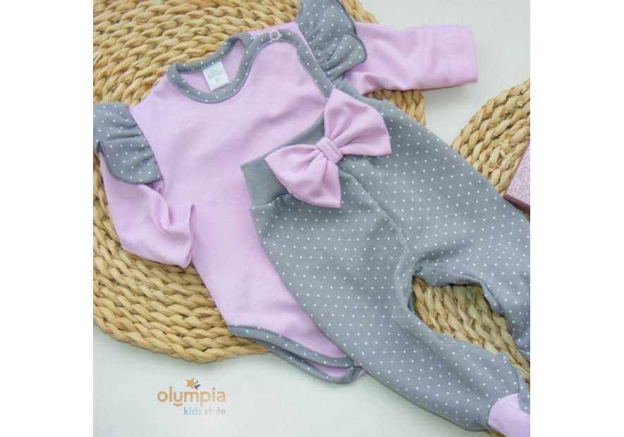 Body niemowlęce kopertowe i półśpioch | OLYMPIA KIDS STYLE