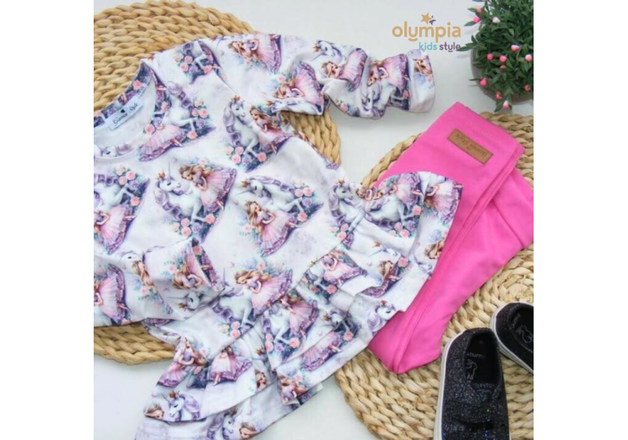 Tunika dziewczęca z LEGGINSAMI | Olympia Kids Style
