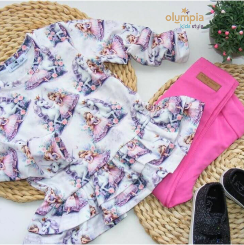 Tunika dziewczęca z LEGGINSAMI | Olympia Kids Style