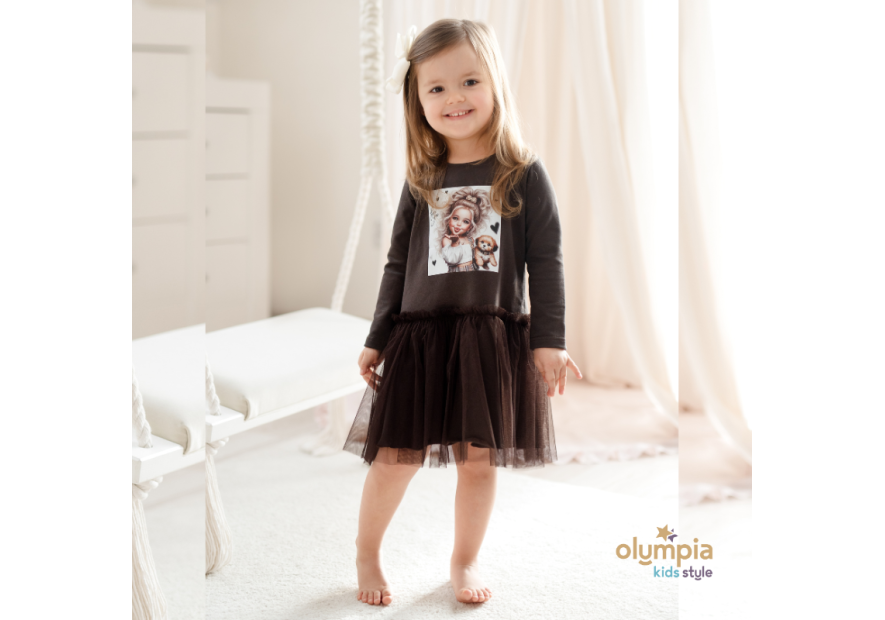 Sukienka dziewczęca z tiulem LIVIA