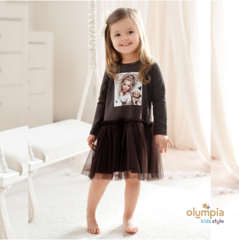 Sukienka dziewczęca z tiulem LIVIA