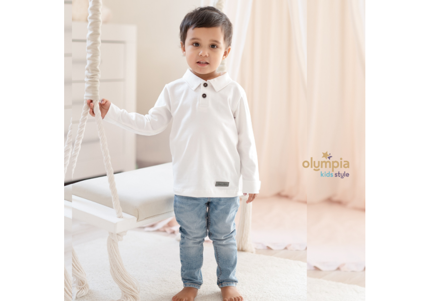 Bluzka POPLO z długim rękawem | Olympia Kids Style