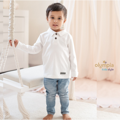 Bluzka POPLO z długim rękawem | Olympia Kids Style