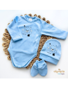 Wyprawka dla niemowlaka 5-cz niebieska